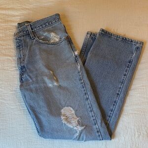 Levi’s 505 Distressed Light Blue Jeans